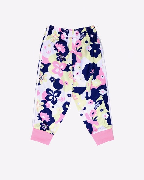 Adidas girls hotsell flower tracksuit