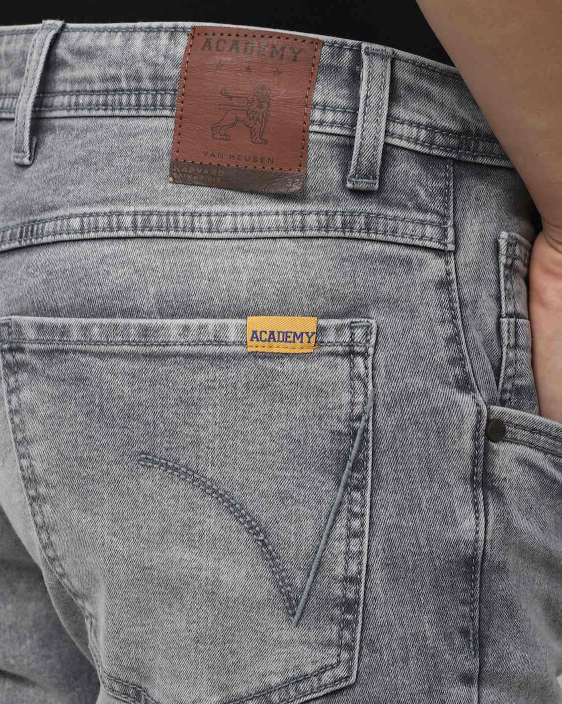 Buy Grey Jeans for Men by VAN HEUSEN Online 