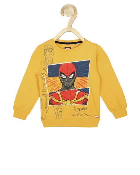 Spider man yellow discount hoodie