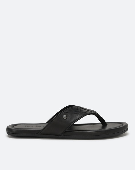 Thong Strap Flip Flop with Logo Accent