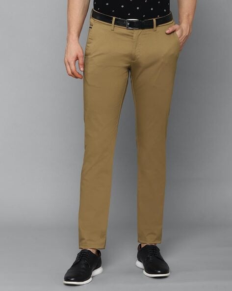 Allen Solly Men Solid Slim Fit Trousers - Price History