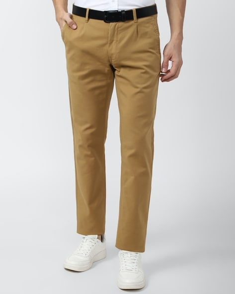 Buy Khaki Trousers & Pants for Men by VAN HEUSEN Online | Ajio.com