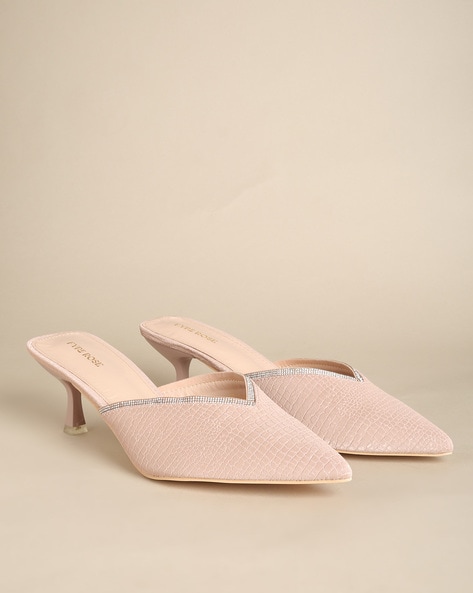 Nude kitten 2024 heel mules