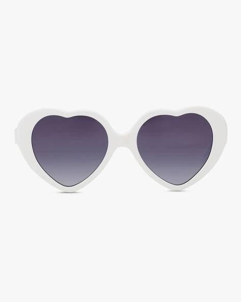 GUESS GU8600 21B 45S UV-Protected Heart-Shape Sunglasses