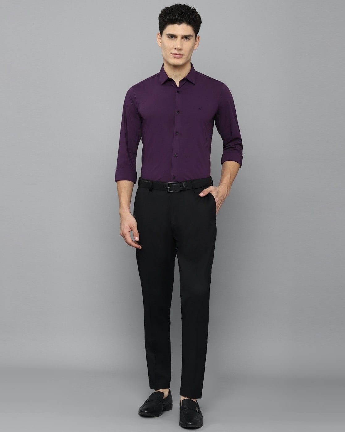 Buy Purple Shirts for Men by ALLEN SOLLY Online 