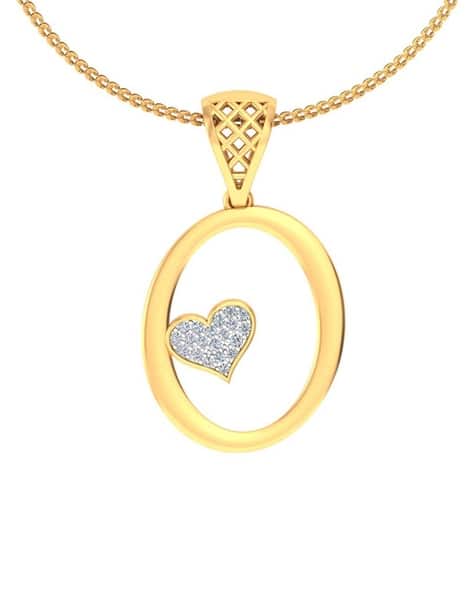 Avsar Yellow Gold Diamond-Studded Anjali Pendant