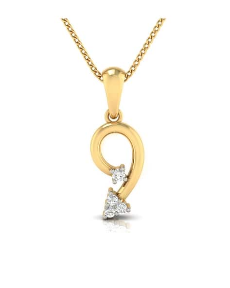 Buy Yellow Gold Necklaces Pendants for Women by Avsar Online