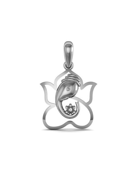 Avsar Kajal White Gold Diamond-Studded Pendant