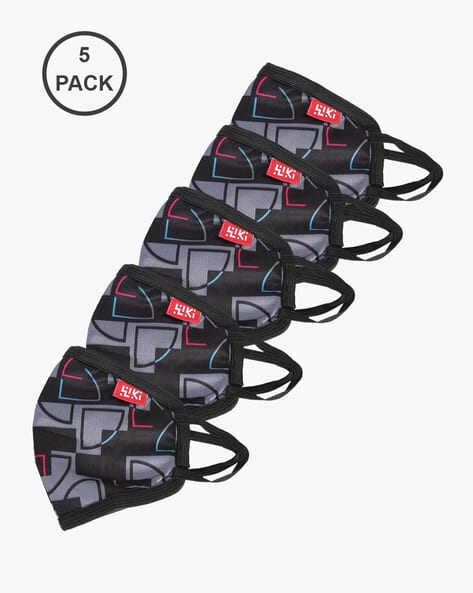 Wiki Pack of 5 Printed Masks