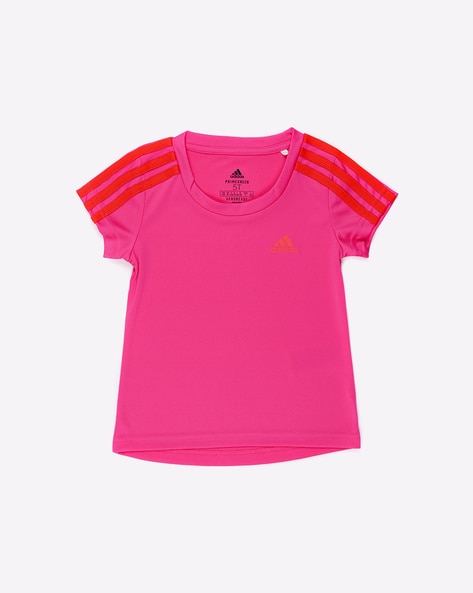 Adidas Kids Logo Print Round-Neck T-Shirt