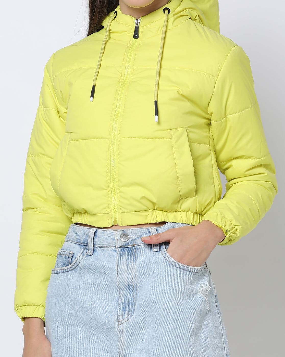 Buy Lemon Yellow Jackets & Coats for Women by FREEHAND Online