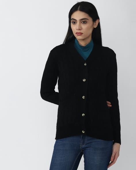 Buy Black Sweaters Cardigans for Women by VAN HEUSEN Online
