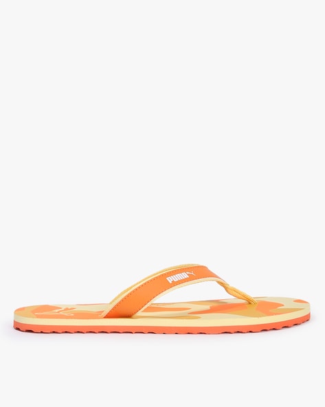 Puma flip flops top orange