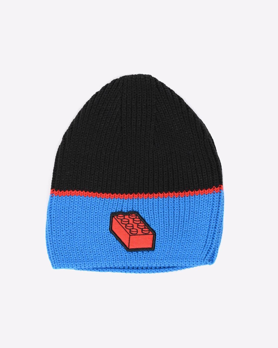 Buy Adidas Kids Men Colourblock Knitted Lego Beanie Cap | Black