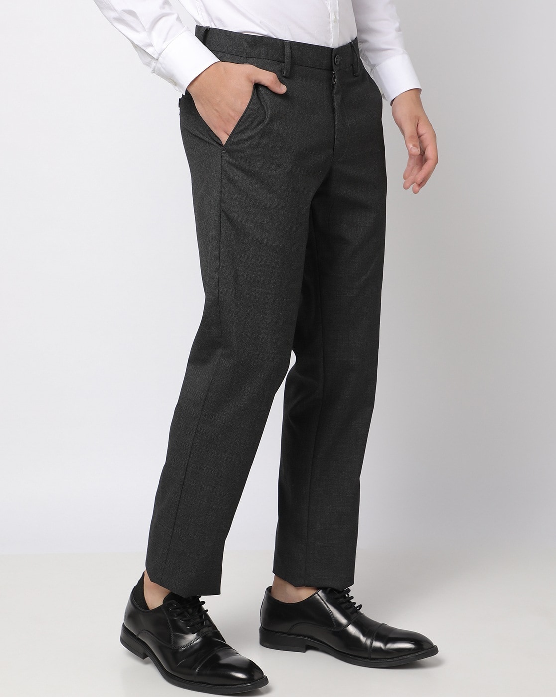 Buy Grey Trousers & Pants for Men by NETPLAY Online