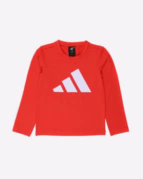 adidas kids G BOS Logo Print Round-Neck T-Shirt-picture-20