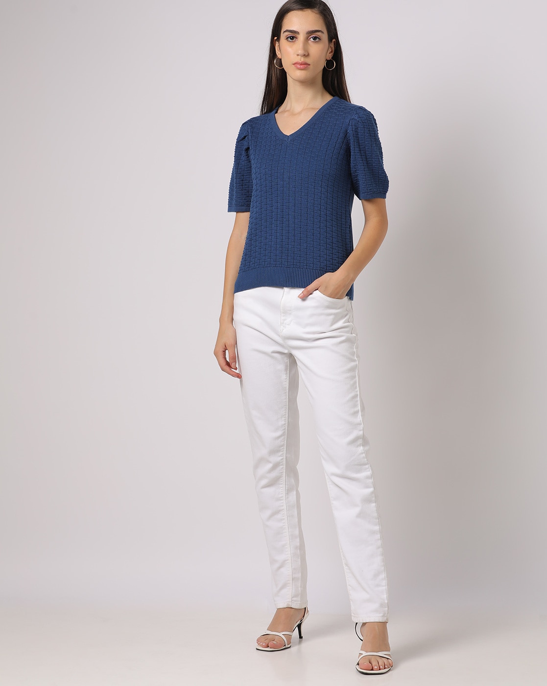 Buy Navy Blue Sweaters & Cardigans for Women by Buda Jeans Co Online