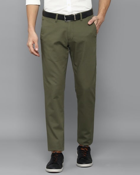 Slim Fit Flat-Front Trousers