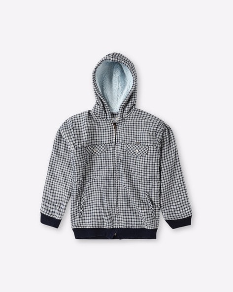 Burberry Pixel Check Hooded Jacket - Farfetch