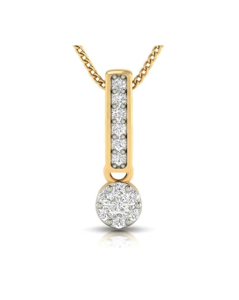 Necklace with 3 diamonds with 1.00 Ct in yellow gold - BAUNAT | Diamond  pendant, Pendant, Quality necklaces