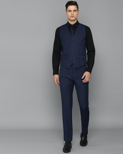 2022 Business Casual Mens Slim Blue And Black Gq Wedding Tuxedo Set Three  Piece Suit With Jacket, Pants, Vest, And Waistcoat From Bridalstore, $76.48  | DHgate.Com