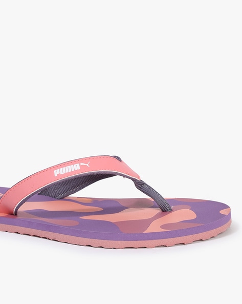 Puma flip flops discount pink