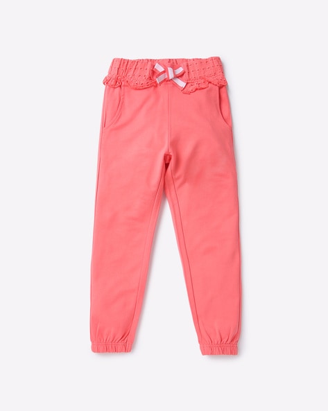 Girls cotton online joggers