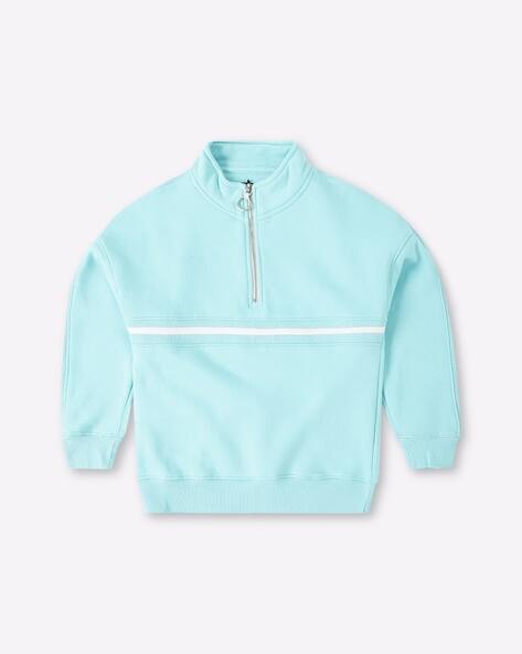 Half-Zip Sweatshirt with Contrast Taping