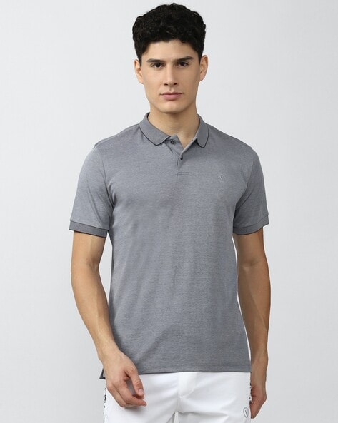 Regular Fit Heathered Polo T-Shirt