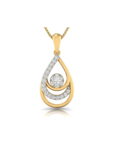 Buy Yellow Gold Necklaces Pendants for Women by Avsar Online
