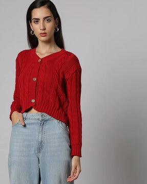 Womens clearance cropped cardigans