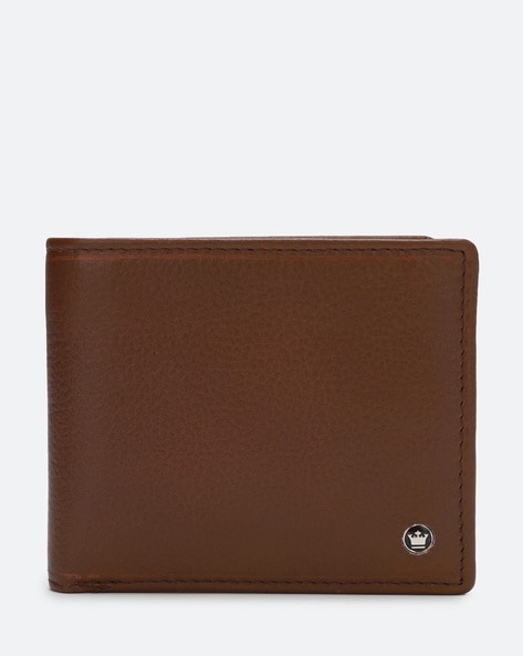 Buy Louis Philippe Men Brown Leather Bi-Fold Wallet Online at Low