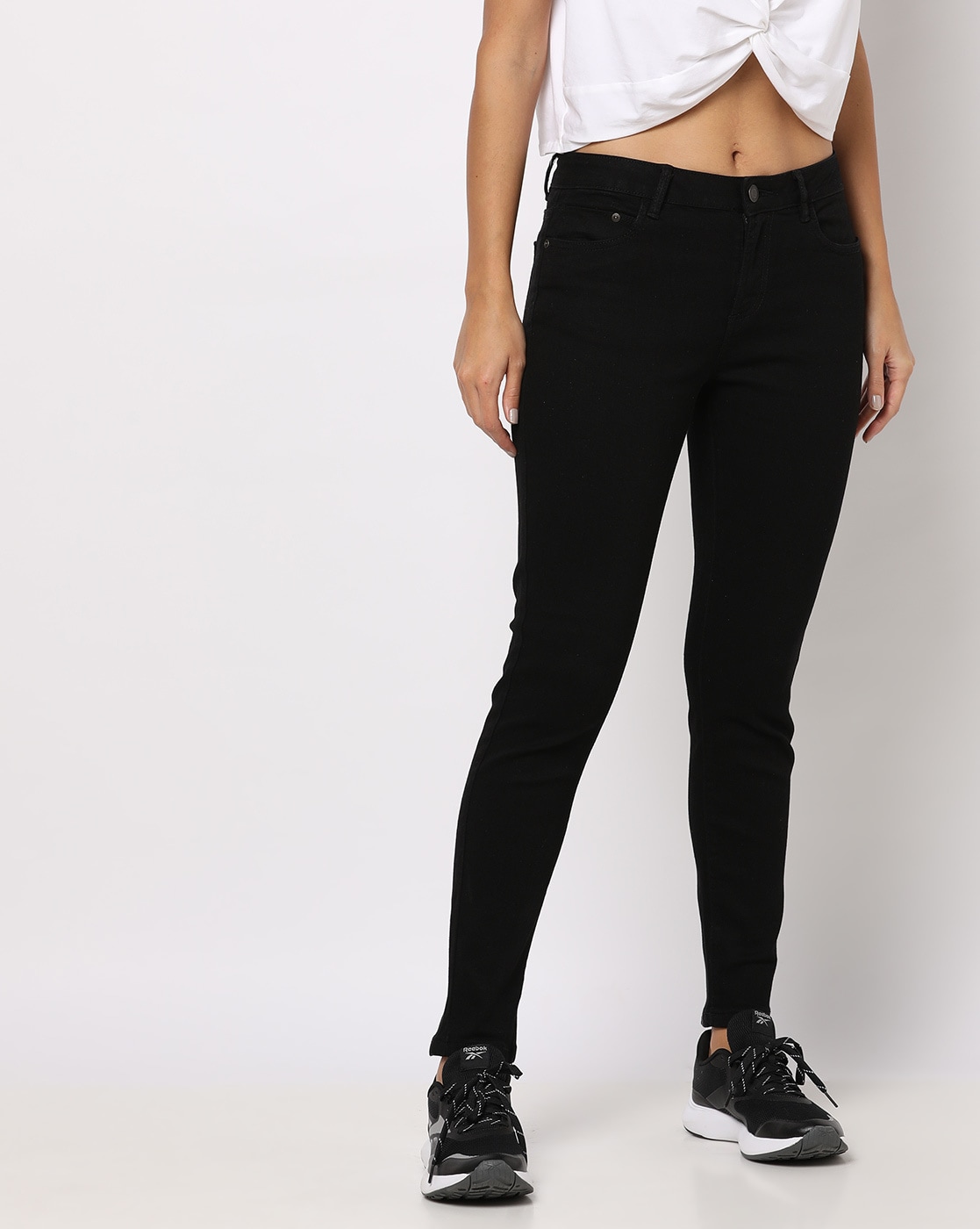 Buy Black Trousers & Pants for Women by DNMX Online | Ajio.com