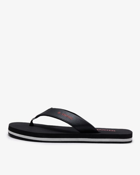 Buy Black Flip Flop Slippers for Men by Starter Online Ajio