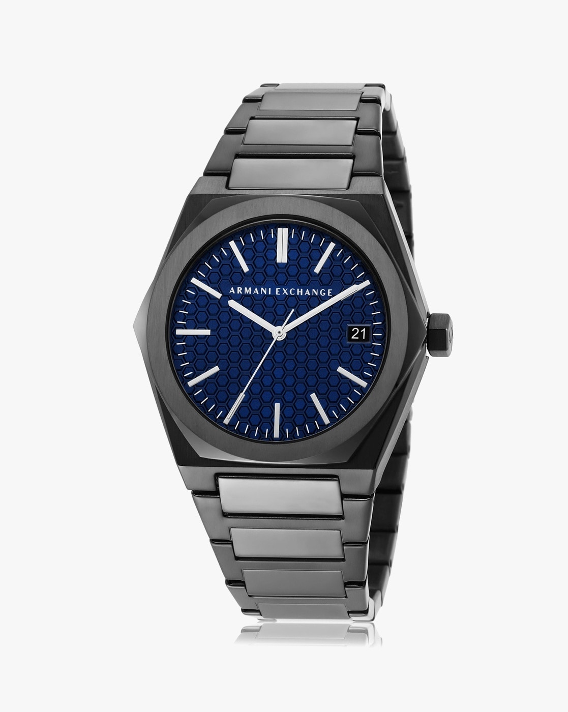 Armani exchange deals gunmetal watch