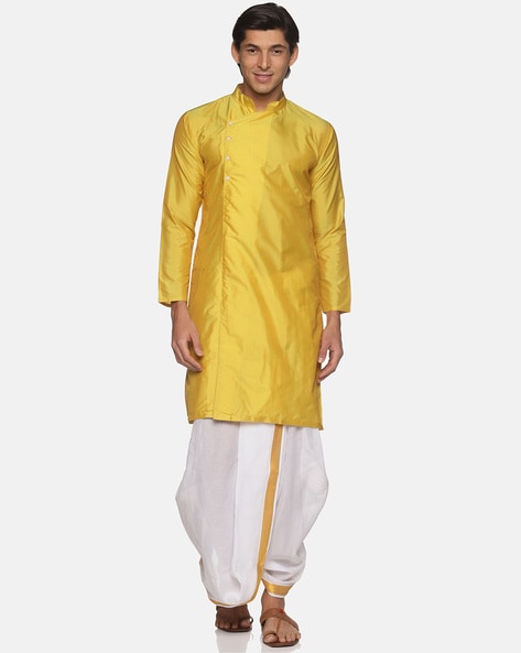 Buy Yellow Ethnic Suit Sets for Men by VASTRAMAY Online | Ajio.com