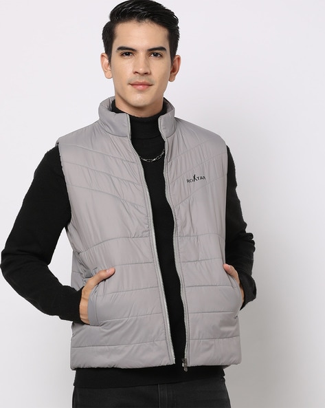 Roxtar Quilted Slim Fit Zip-Front Gillet