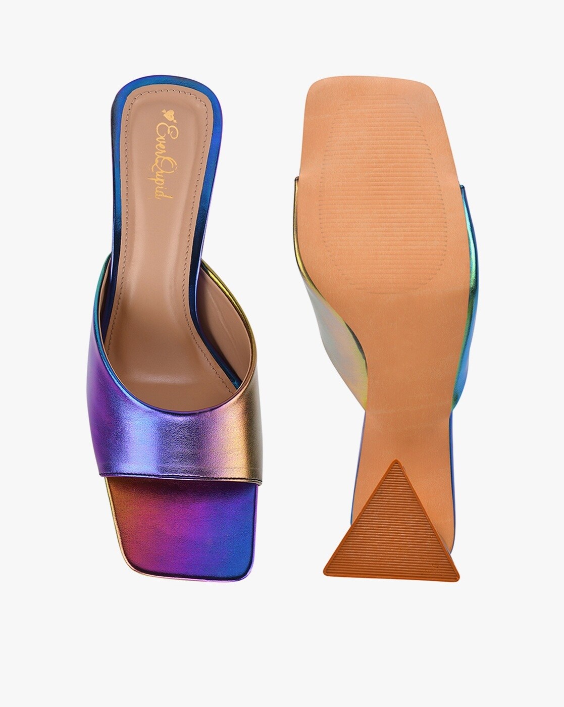 Holographic discount chunky sandals