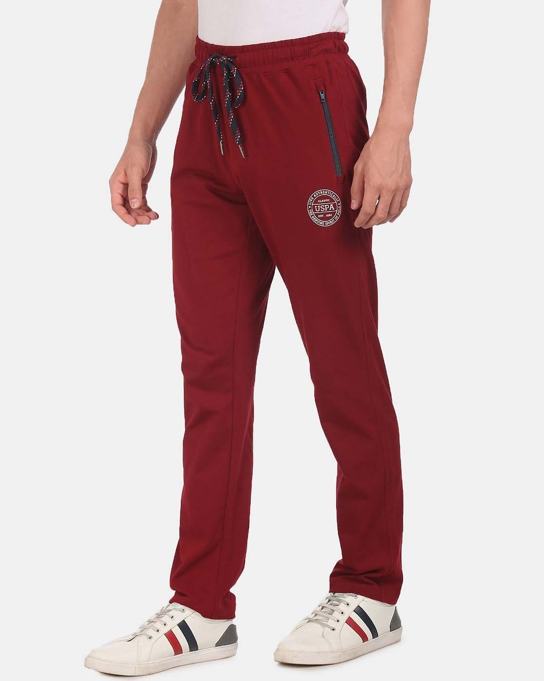 U.S. Polo Assn. Maroon Track Pants, I669-125-PL