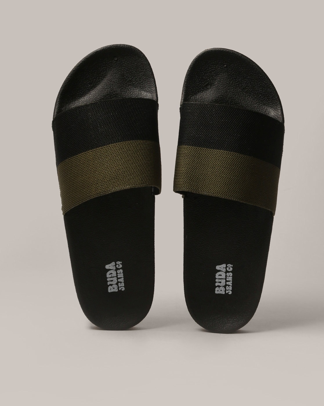 Colourblock Slides with Brand Print