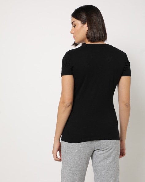 Lucky Brand Womens Crew Neck T Shirt Short Sleeves Leopard Print Gray –  Goodfair