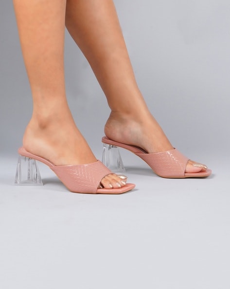 Nude best sale mule heels