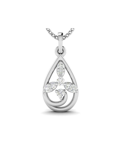9ct White Gold Infinity Diamond Pendant | H.Samuel