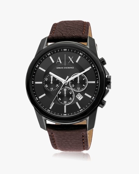 Mens armani exchange hot sale chronograph watch