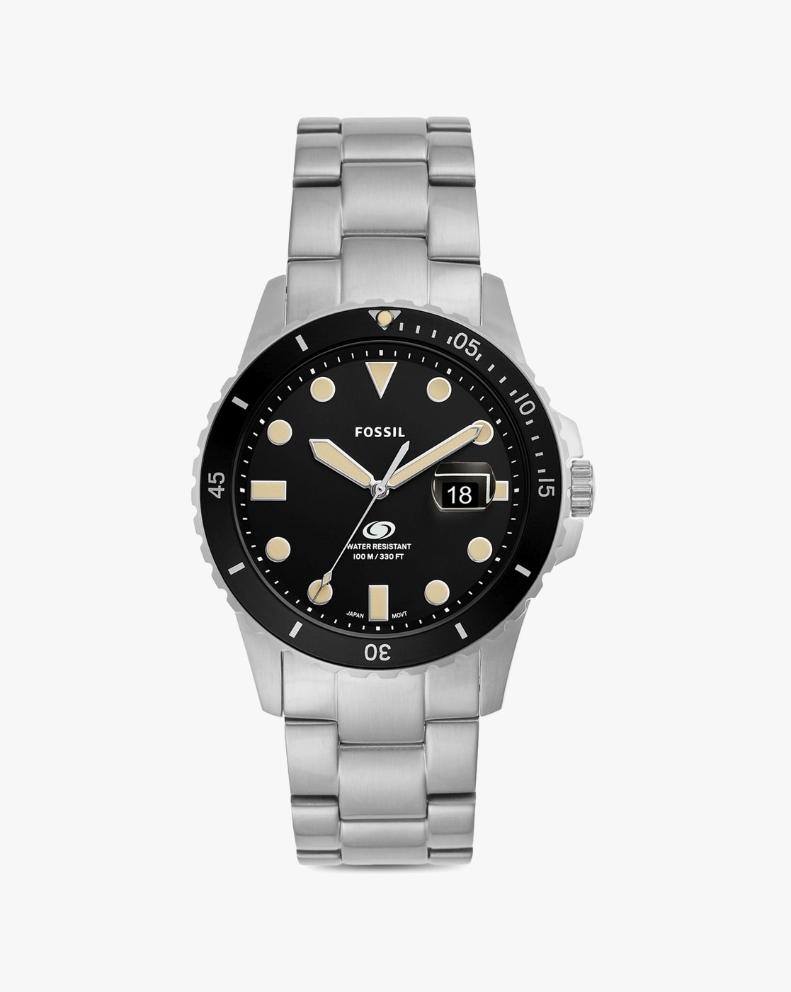 Easton Three-Hand Black Leather Watch - BQ2791 - Fossil