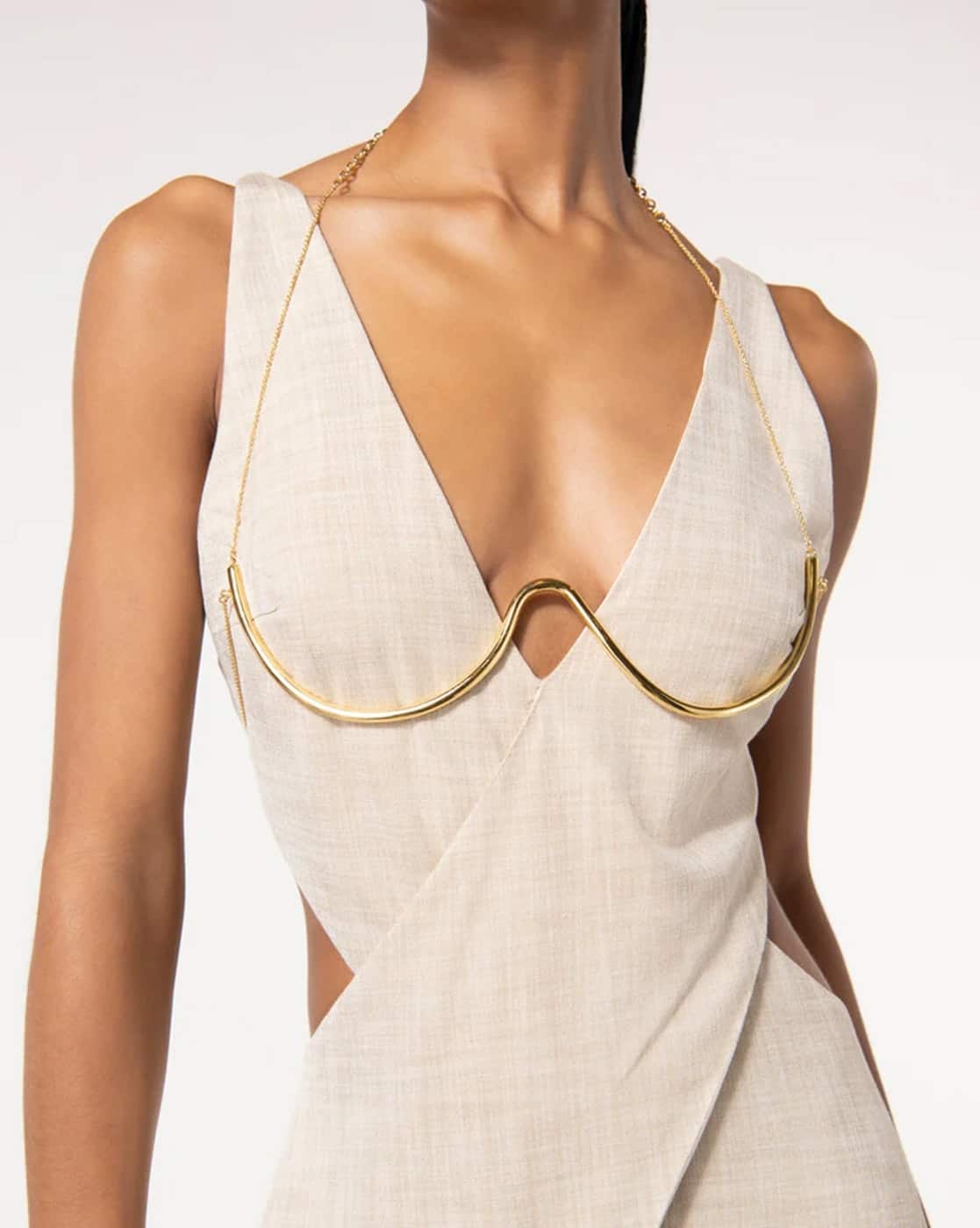 Buy Cult Gaia Asha Bralette Body Chain | gold Color Women | AJIO LUXE