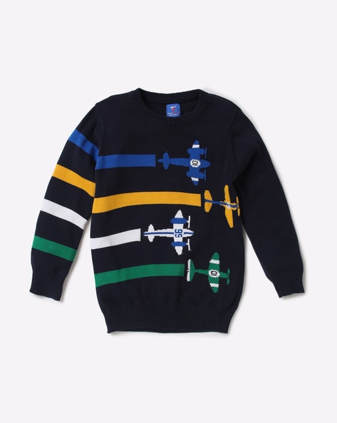 Buy Navy Blue Sweaters & Cardigans for Boys by KB TEAM SPIRIT