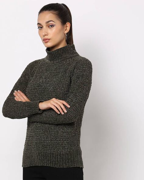 Olive chenille cheap sweater