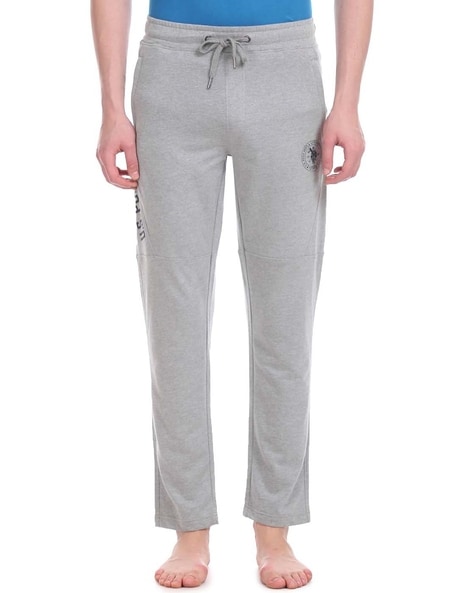 U.S. Polo Assn. Men Solid Casual Wear Track Pants, KNOCKOUT, Grey