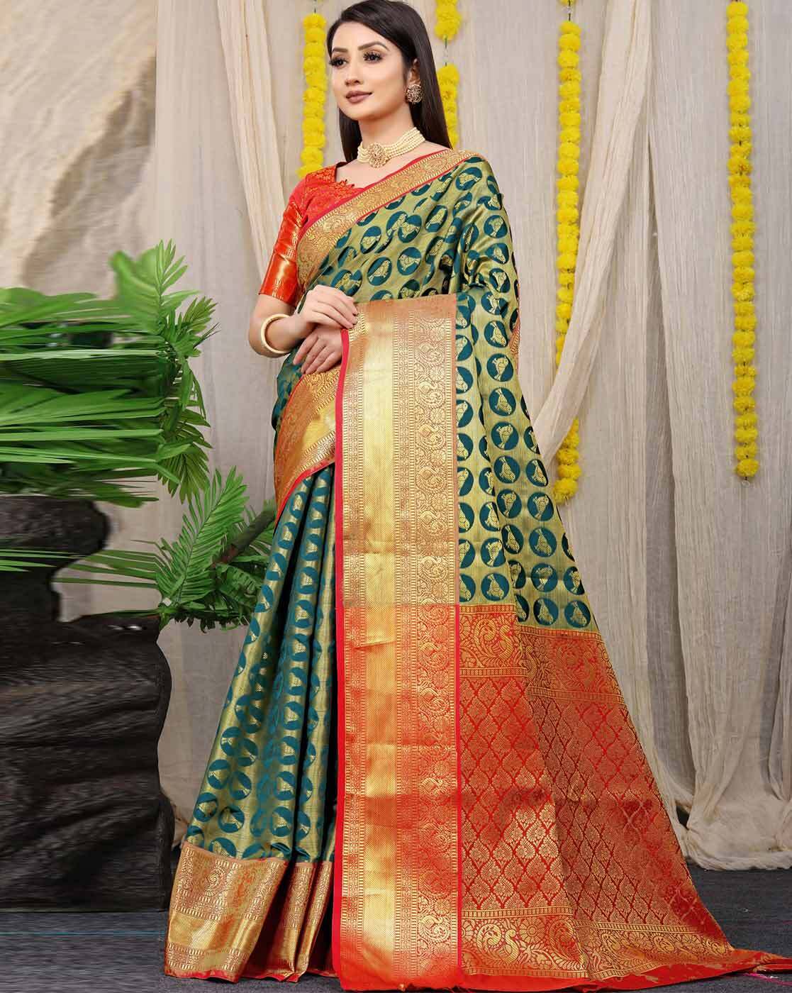 Buy Pink Sarees for Women by SILK LAND Online | Ajio.com